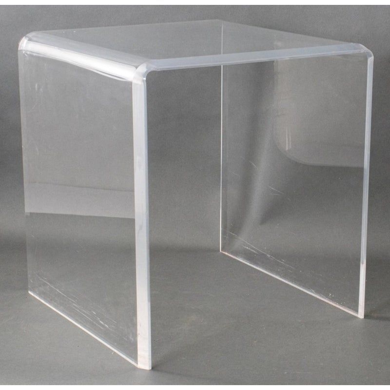 Lucite Waterfall Table