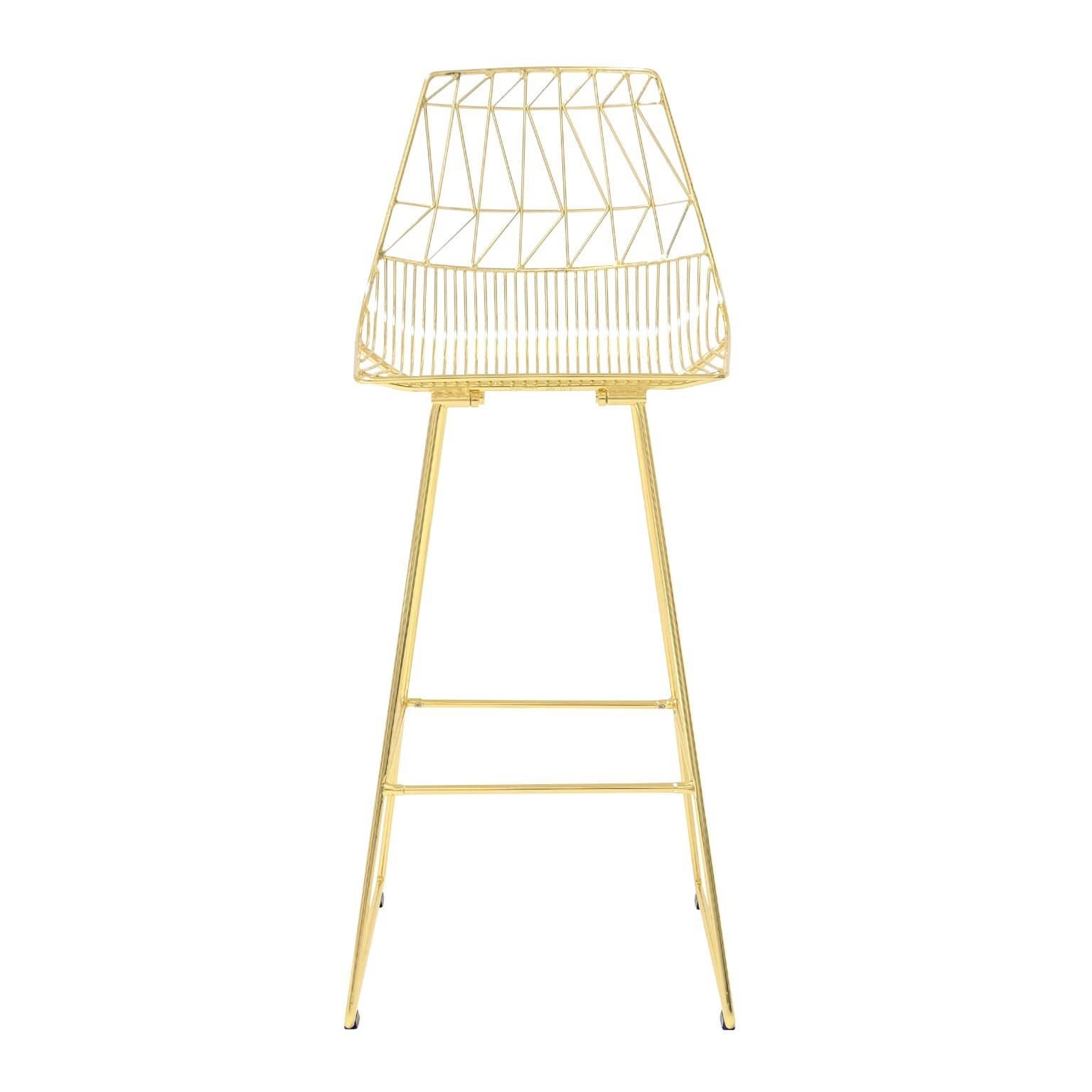 Lucy Bar Stool - Gold