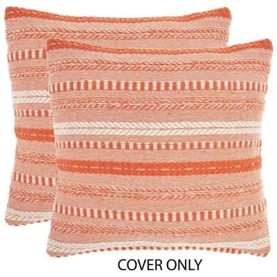 Mina Victory Life Styles Orange SET2 Geometric Throw Pillow