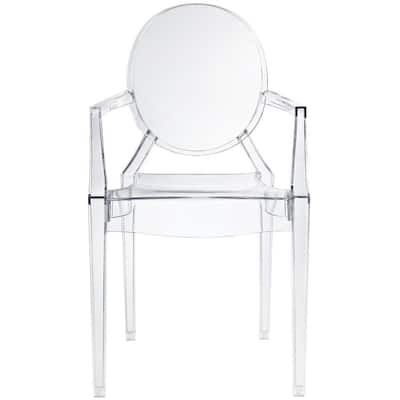 MODWAY Casper Clear Dining Arm Chair
