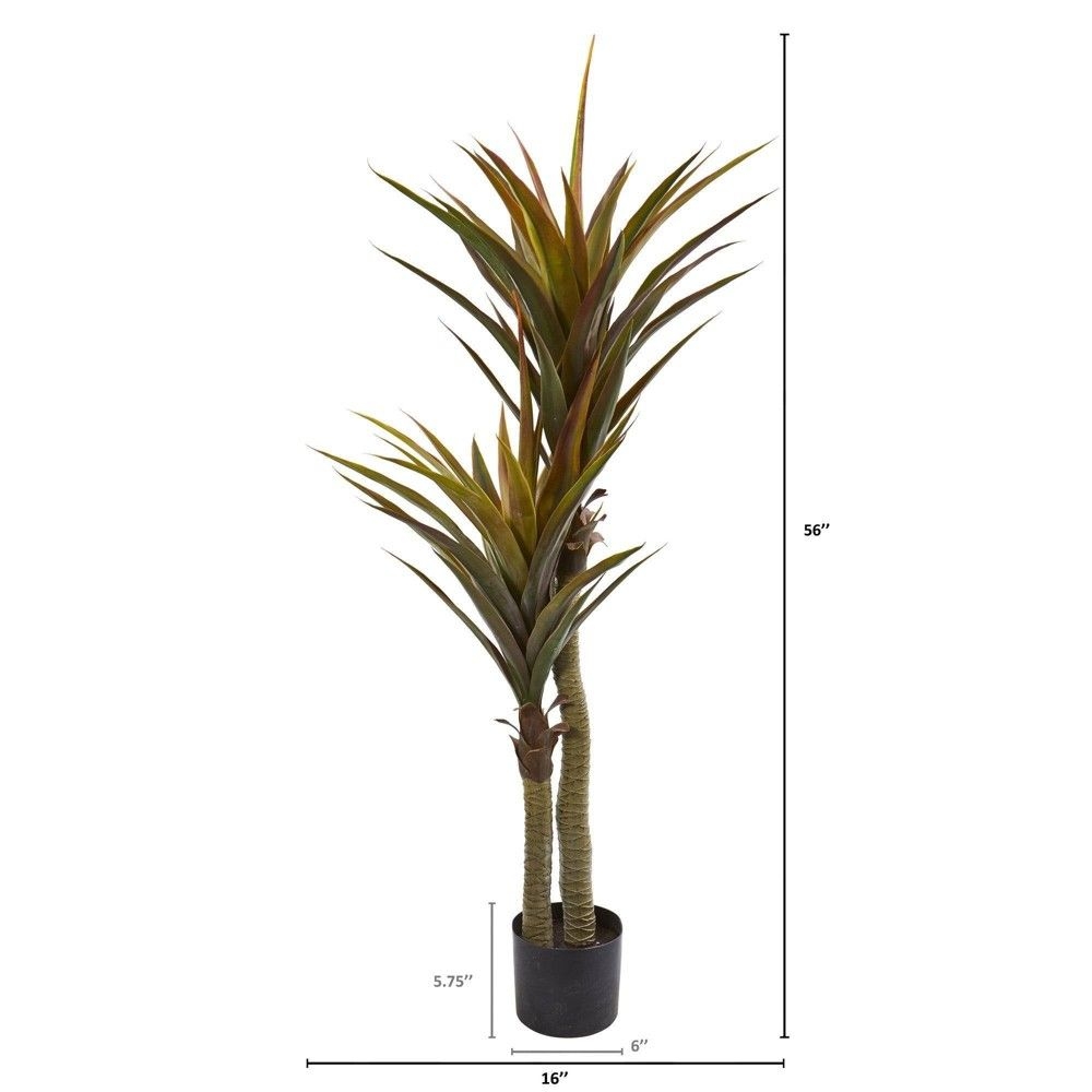 Nearly Natural 56-in Yucca Artificial Tree