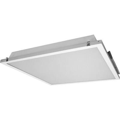 NICOR 2 ft. x 2 ft. 3000K White Dimmable LED Ceiling Troffer with Preinstalled Driver