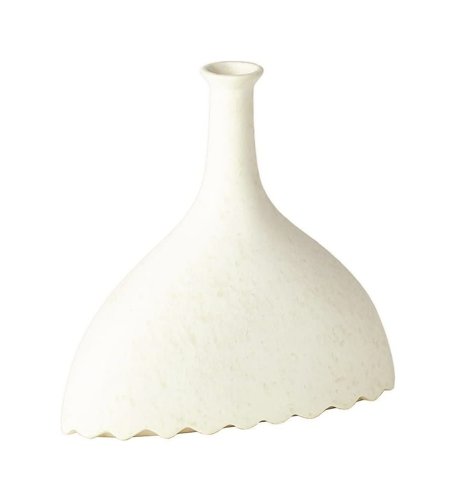Noelle Geometric Vase - Finish: White