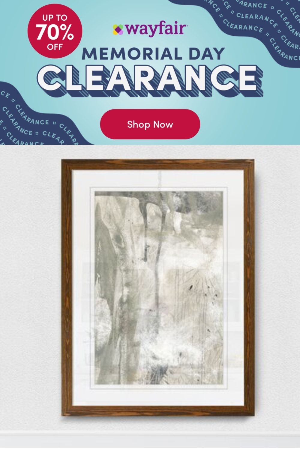 Orren Ellis Stonewash II' by Paul Cezanne - Picture Frame Painting Print on Canvas Format: Maple Framed Print, Canvas & Fabric/Paper in Brown/Gray