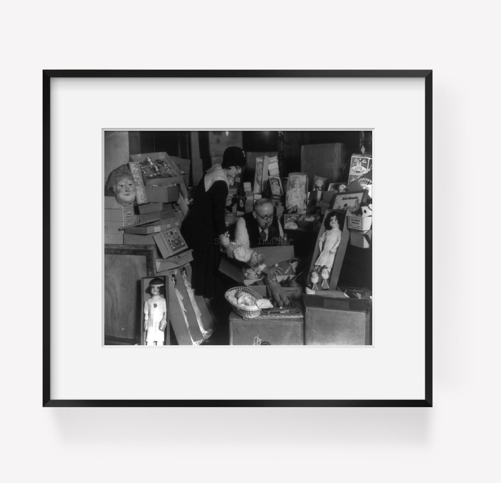 Photo: Mr. M.S. Samson or Camson of Chicago, Santa Claus, Toys