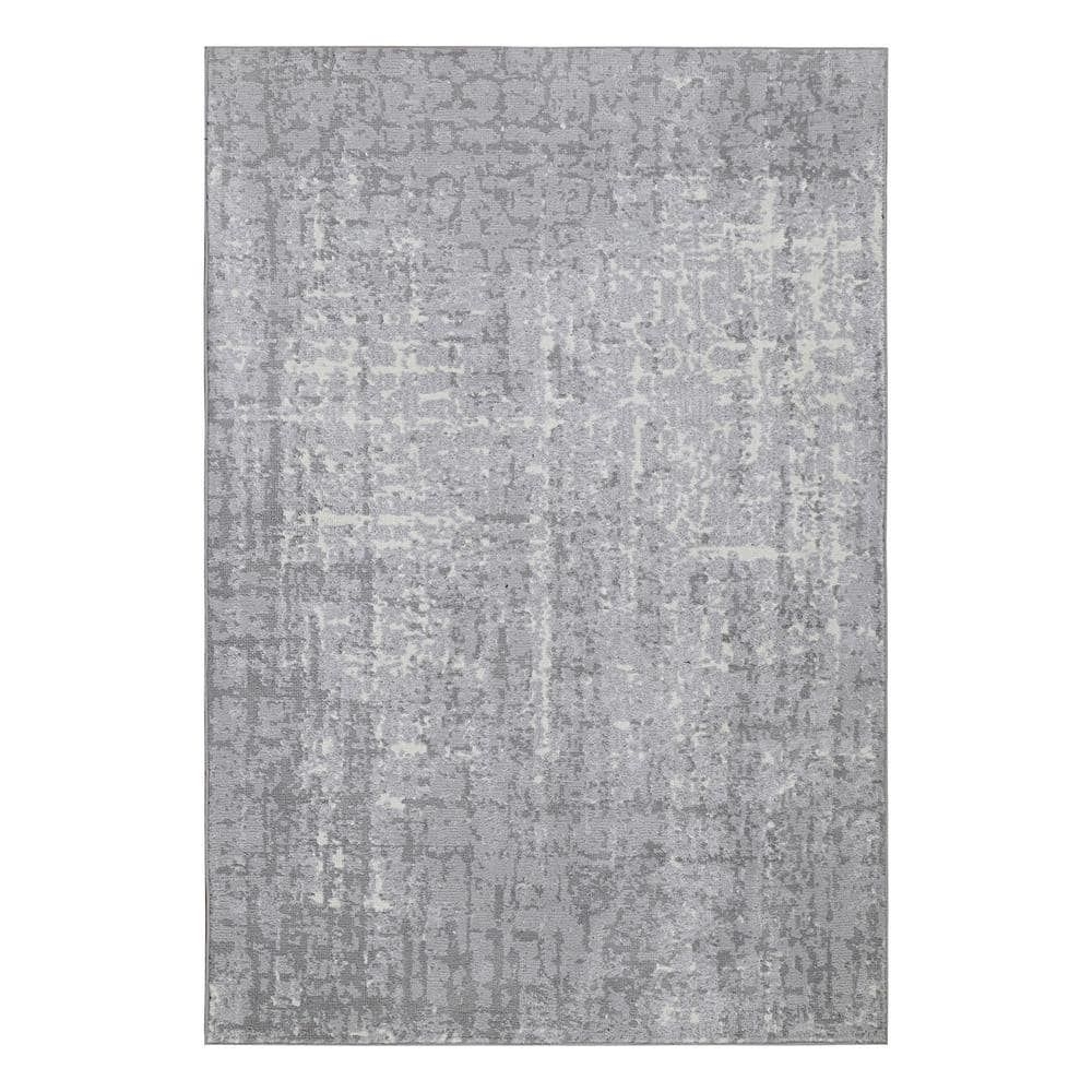 Regence Home Zellige Grey 5 ft. x 8 ft. May Area Rug