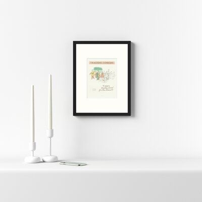 School of Paris 'Tragdie Comdie 1956' - Picture Frame Lithographic Print on Paper