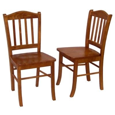 Set of 2 Shaker Dining Chair Wood/Oak - Boraam