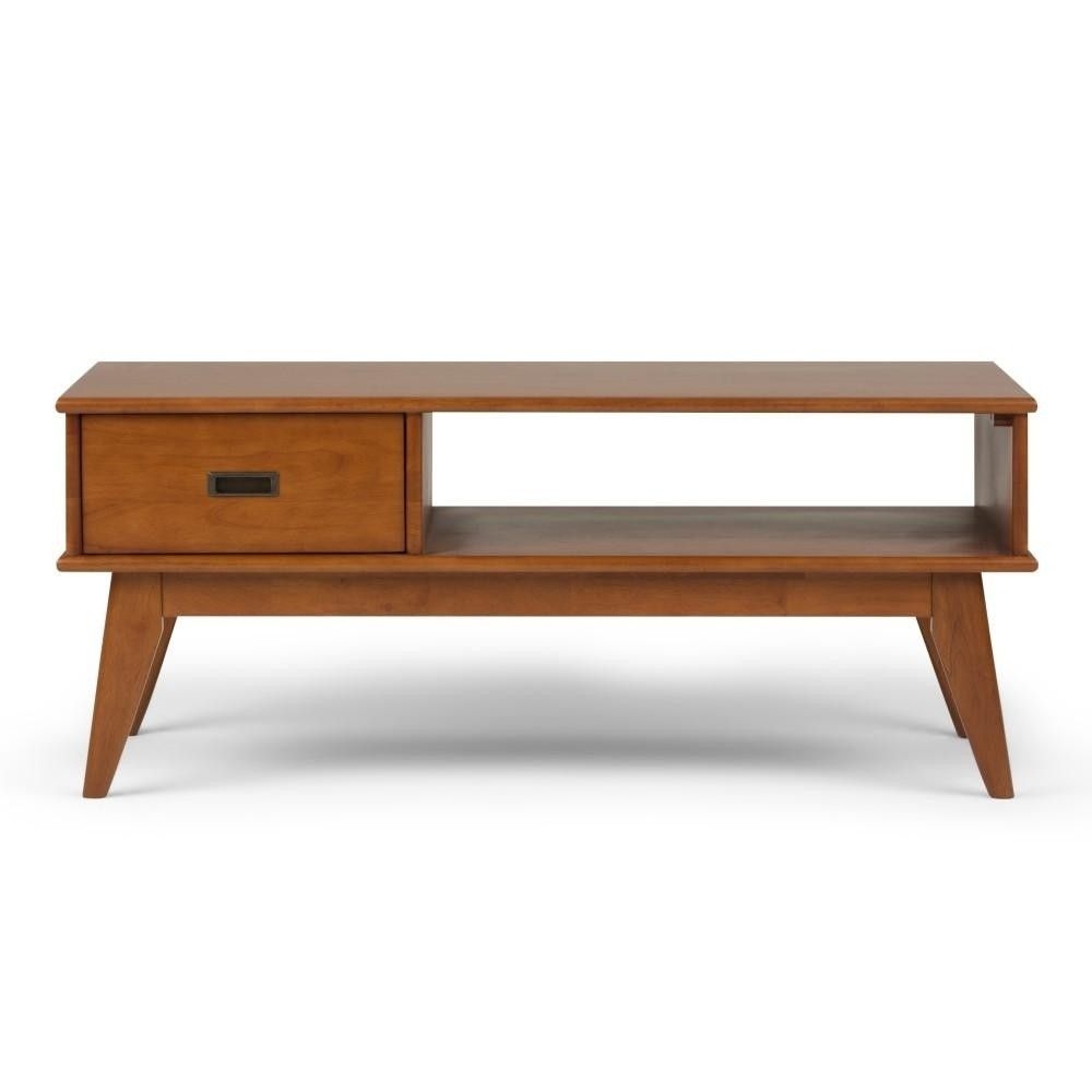 Simplihome Coffee Table, Draper, Medium Auburn Brown