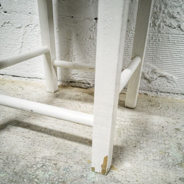 Tabouret de cireur en bois