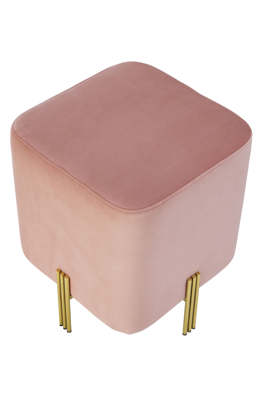 Tabouret en velours rose | Eichholtz Burnett