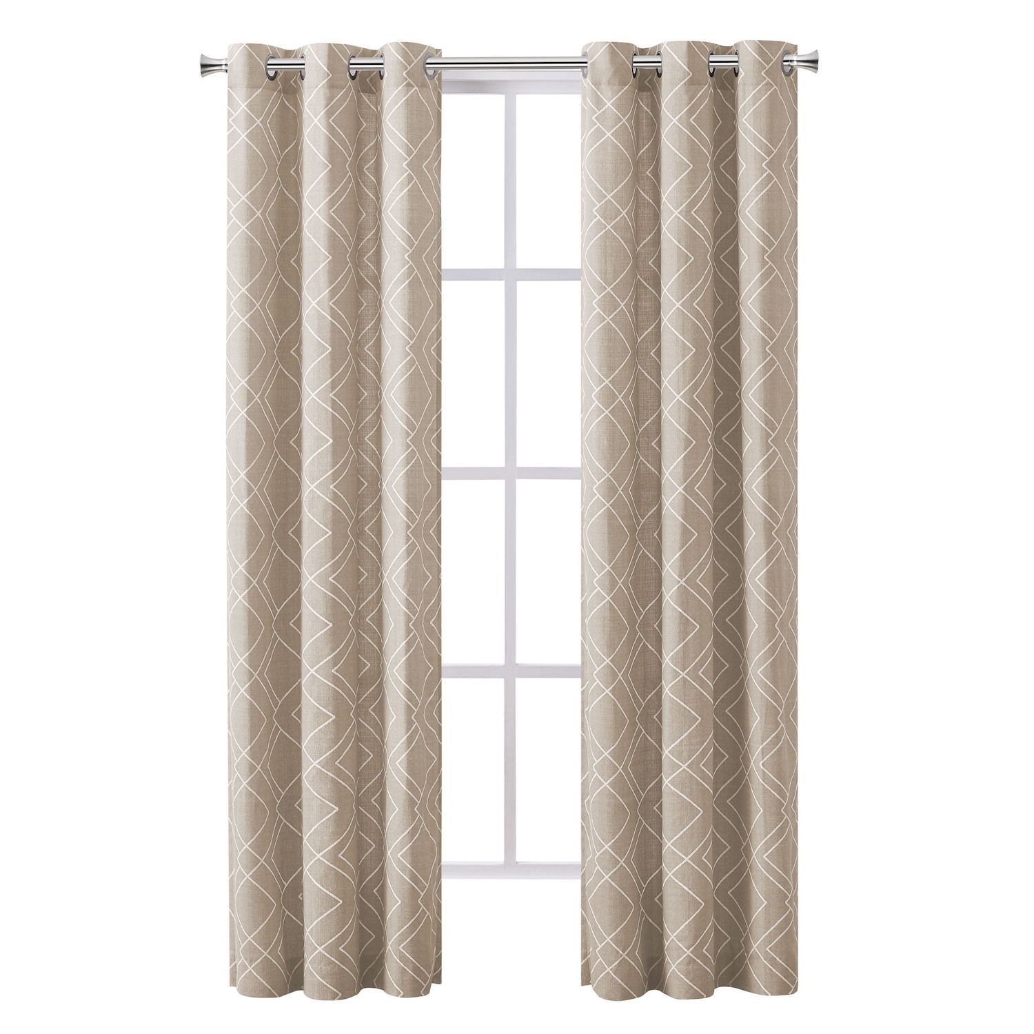 The Big One 2-pack Drew Geo Window Curtains