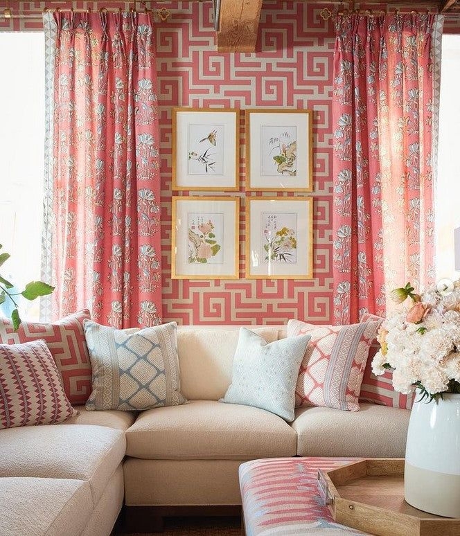 Thibaut Ming Trail Wallpaper - Green - Memo Sample