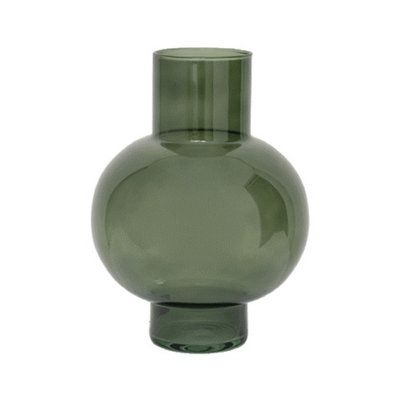 Wade Logan Arlayne Glass Table Vase in Green | Size 9.45 H x 7.0 W x 7.0 D in | AllModern