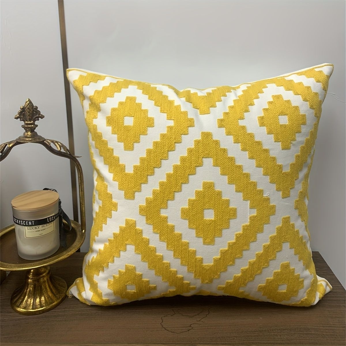 1pc Embroidery Craft Throw Pillow Case Home Decor, Room Decor, Bedroom Decor, Living Room Decor, Sofa Decor (pillow Insert Not Included)
