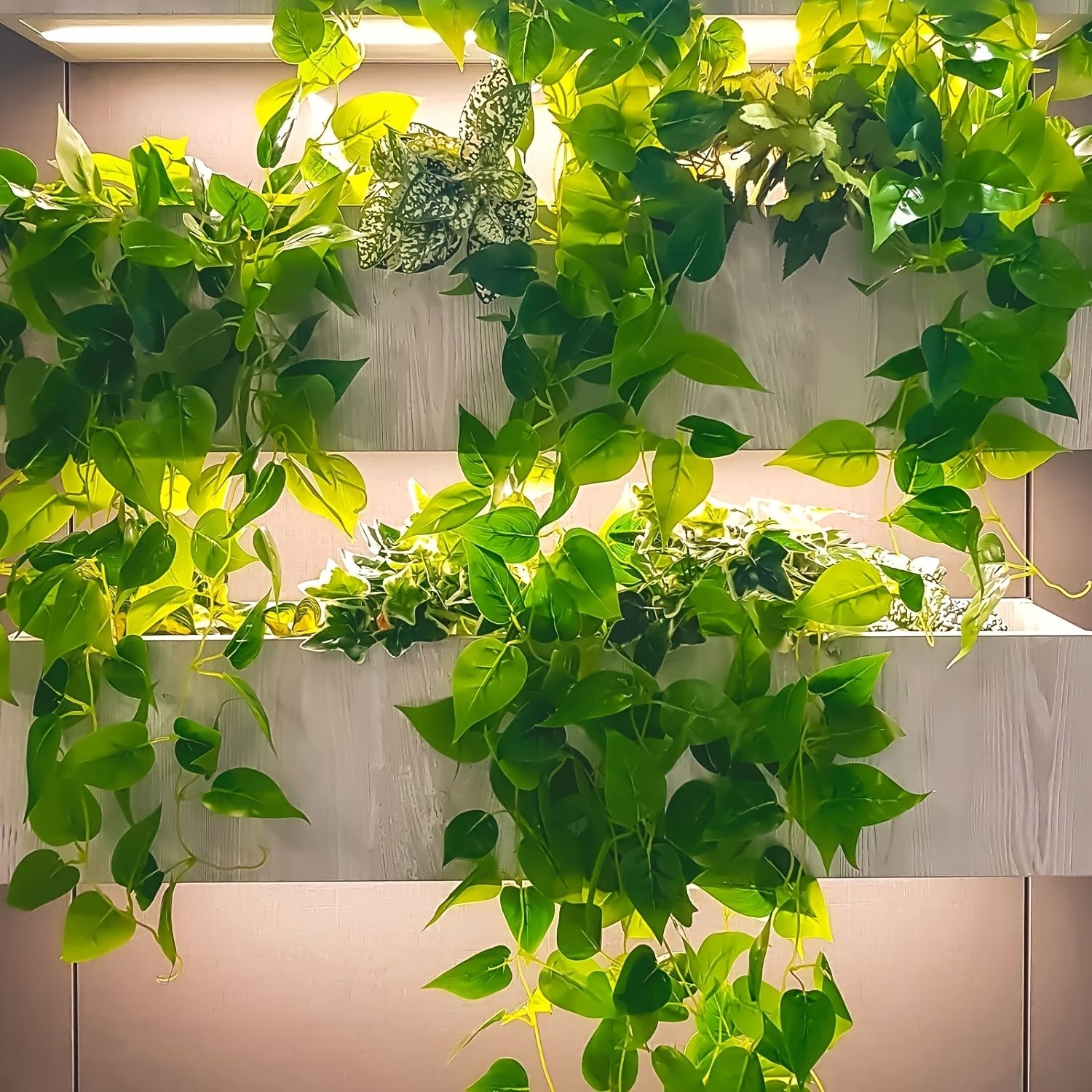 2pcs Artificial Hanging Plants, 3.6ft Fake Ivy Vine, Fake Ivy Leaves For Wedding Wall House Room Patio Indoor Outdoor Home Shelf Office Decor