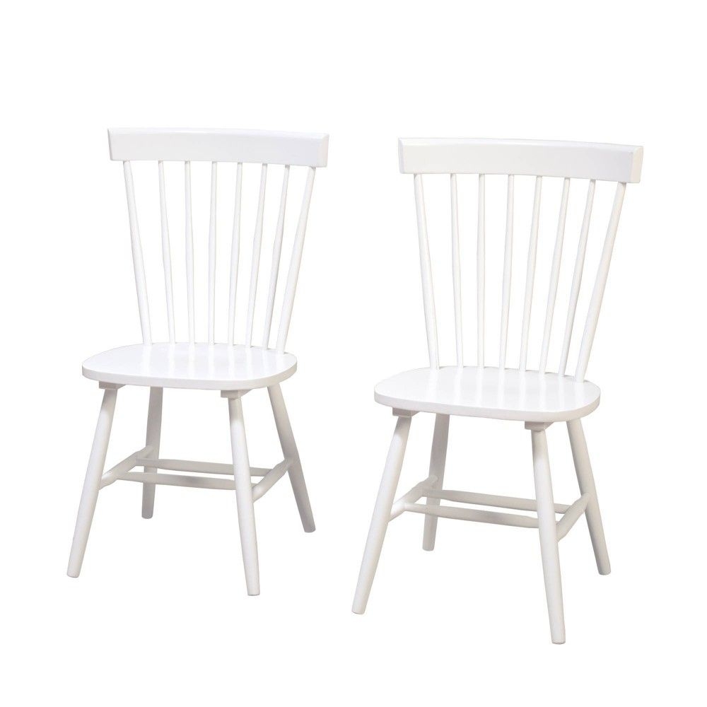 5pc Kale Pedestal Dining Set - White - Buylateral
