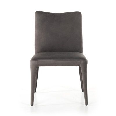 AllModern Lydie Dining Chair Upholstered, Linen in Gray | 33.25 H x 21.75 W x 23.5 D in | Wayfair