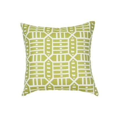 Astella Roland Green Square Outdoor Accent Throw Pillow