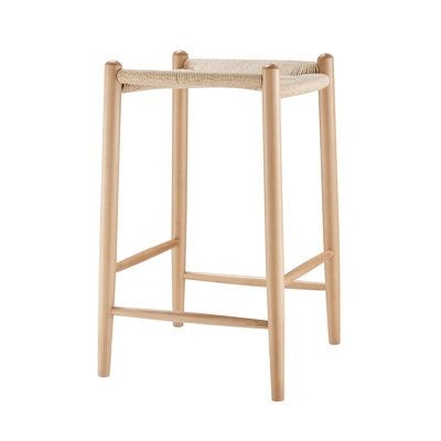 Birch Lane Selka Stool Without Backrest - Set Of 1 Wood in Brown, Size 26.58 H x 16.54 W x 16.93 D in | Wayfair