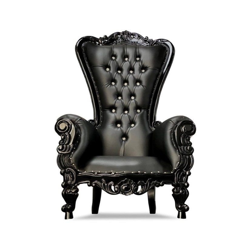 Black Throne Chair |Royal King Chair | Photo Shoot Throne