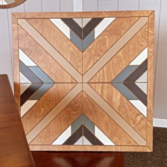 Bohemian Pine Art, Geometric Art, Boho Dcor, Wall Dcor Art, Stainable , Engraved DIY Paintable, Unfinished, Boho, Aztec, Square Art Craft