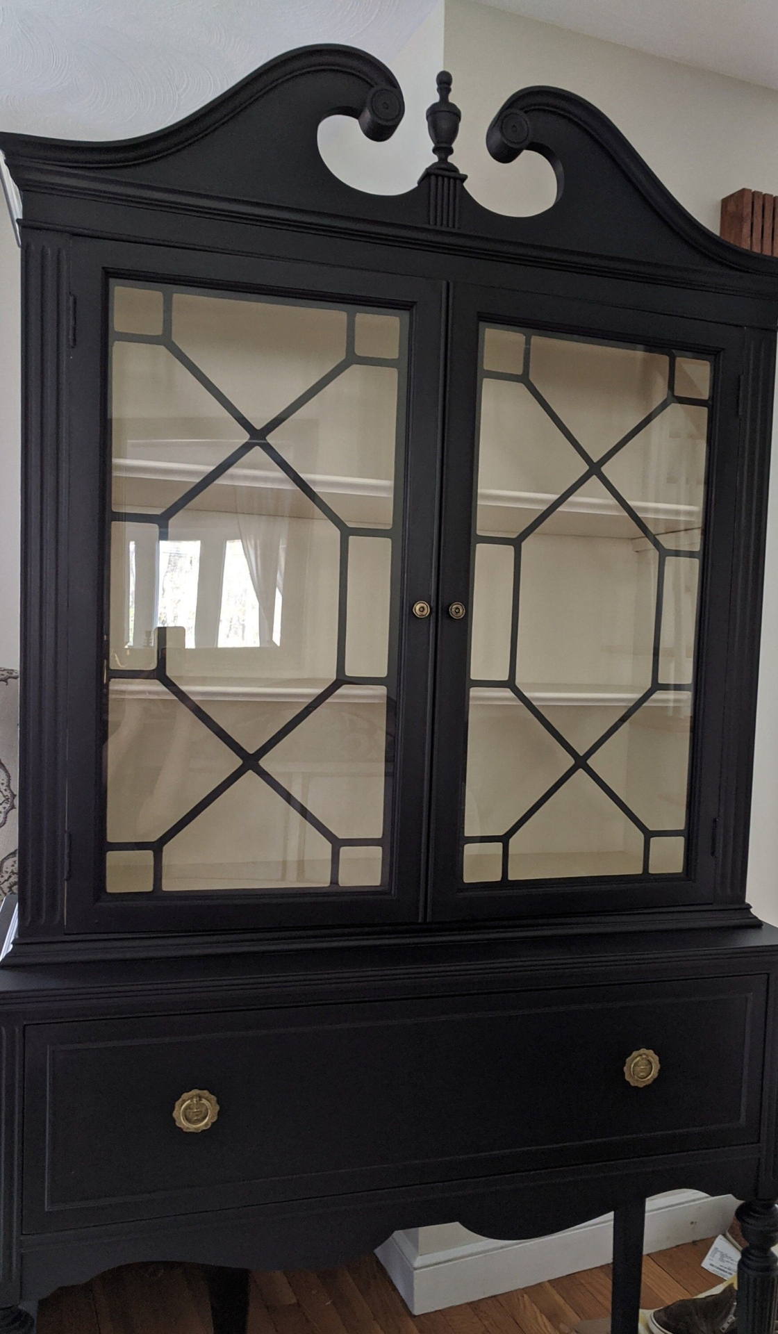 COMING SOON Vintage Hutch with amazing details Pick the color you like, and I'll transform it for you Second pic is a sample