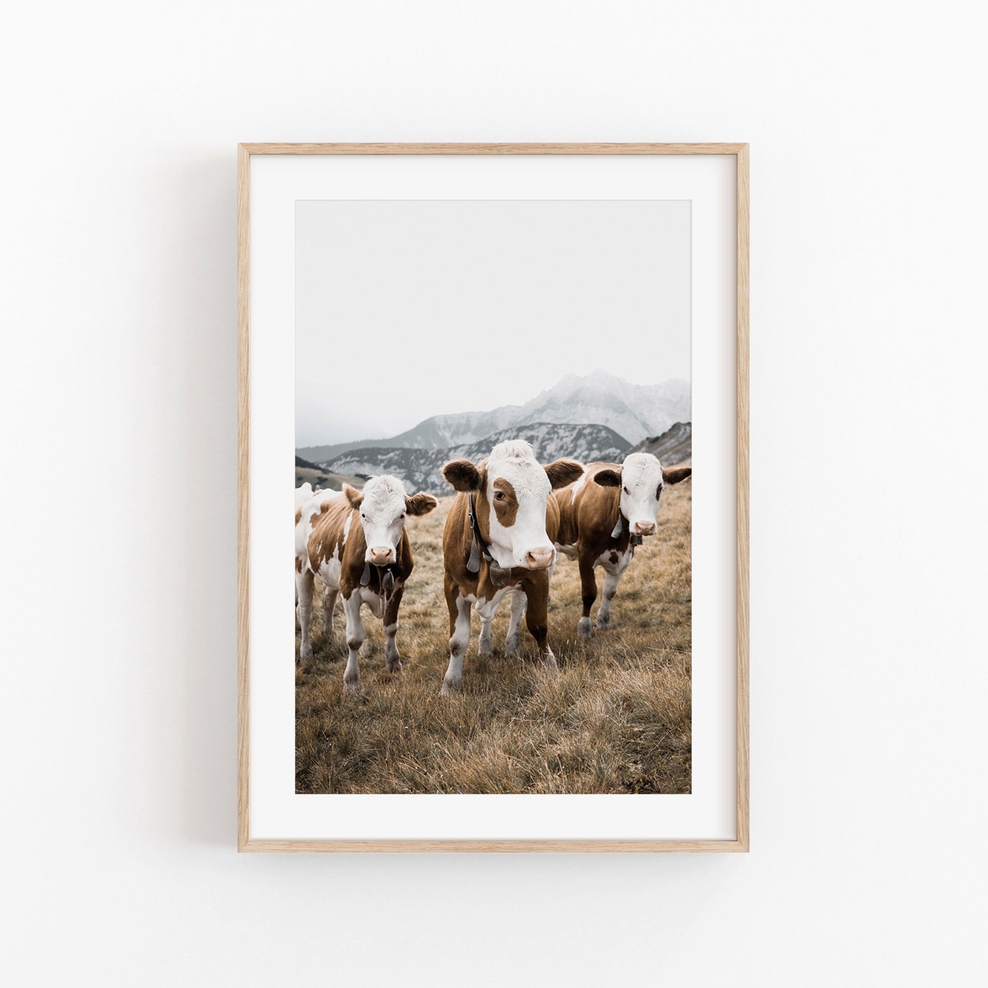 Cow Art Print, Instant Art, Cow Wall Art Print, Modern Minimalist Poster, Printable Wall Decor, Cow Home Decor Wall Art, Cow Wall Art Print