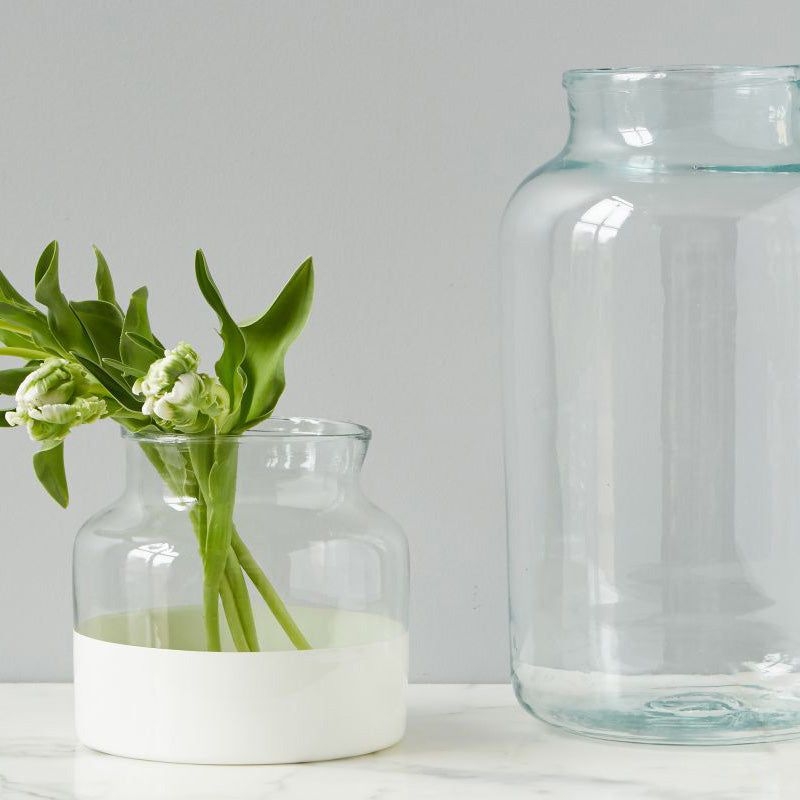 Etu Home Colorblock Flower Vase - black