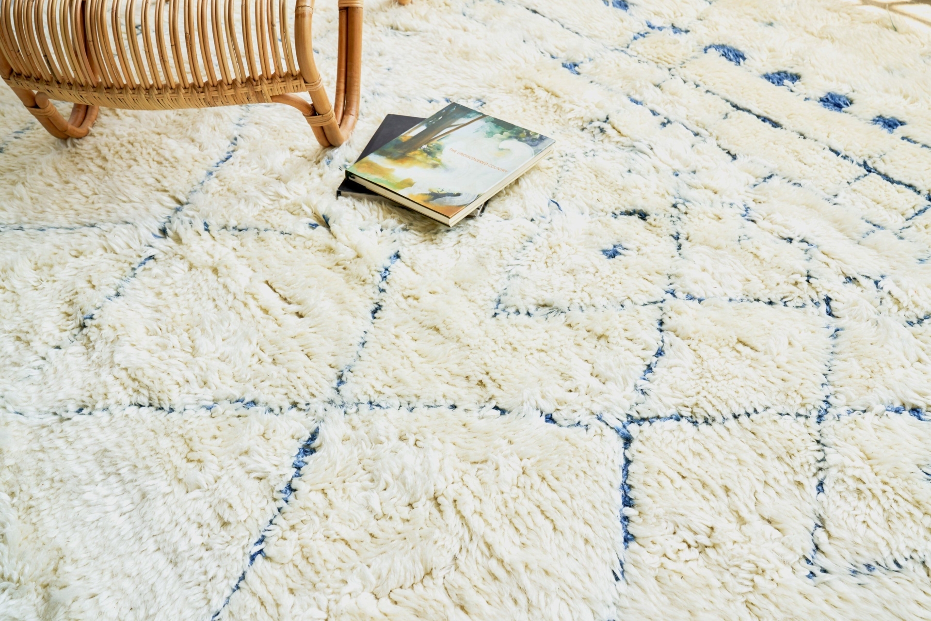 Exquisite Rugs Moroccan Rug - Ivory, Blue - Size: 12' x 15'
