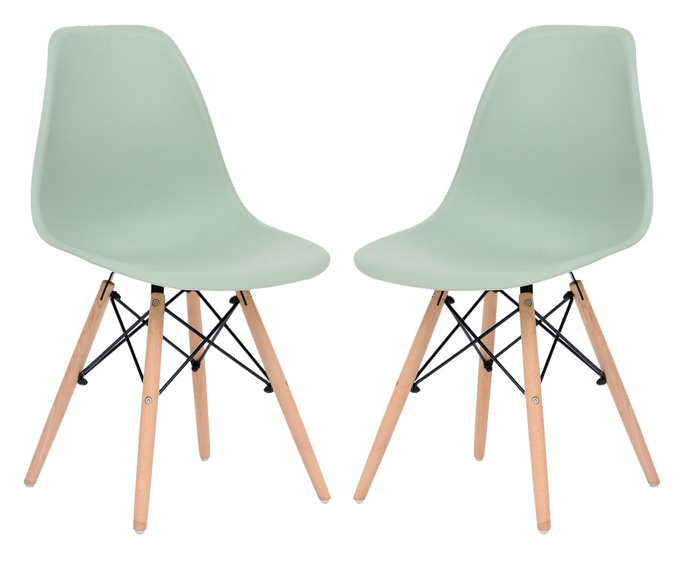 Jogo de Cadeiras Eames Bentonita - 46X80,5X42cm - Westwing Collection