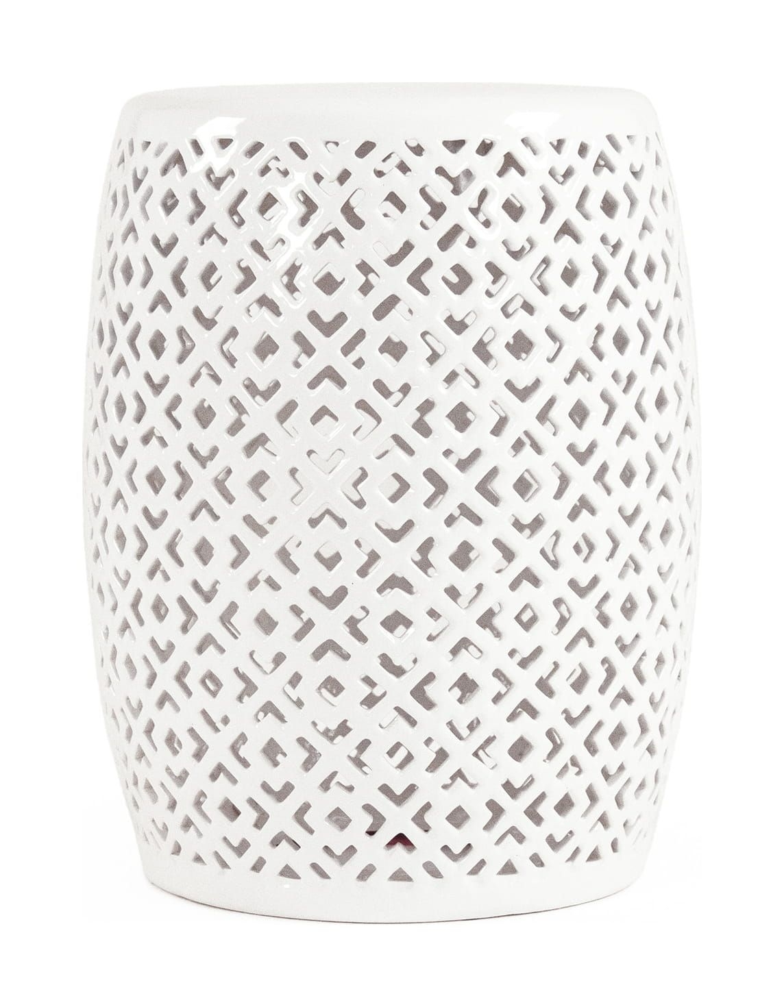 Kent Garden Stool White - Color: White