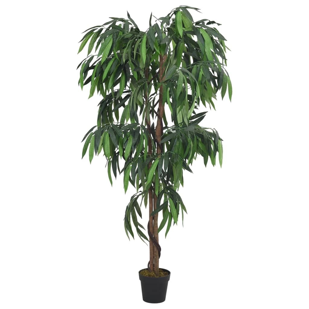 Kunstplant Mangoboom 450 Bladeren 120 Cm Groen