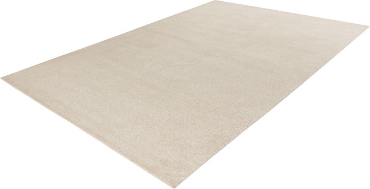 Lalee Trendy Uni- laag polig- vloerkleed- velours- velvet look- glans- uni kleur- effen...