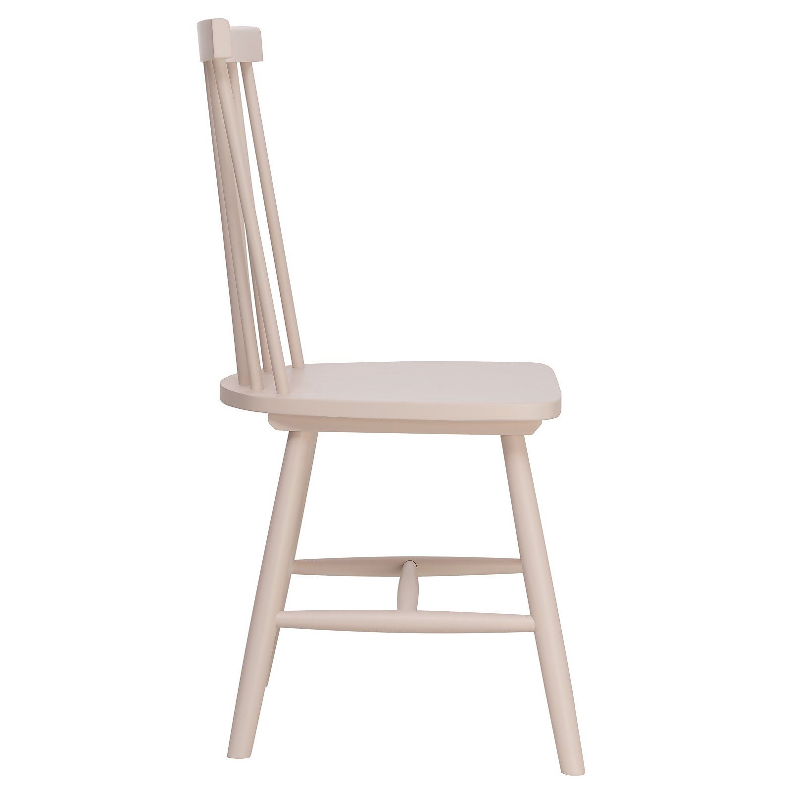 Laura Spindle Back Chair - Set of 2 - Dusty Pink