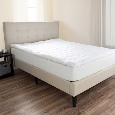 Lavish Home 3-in. Medium Standard Down Alternative Full Mattress Topper, White