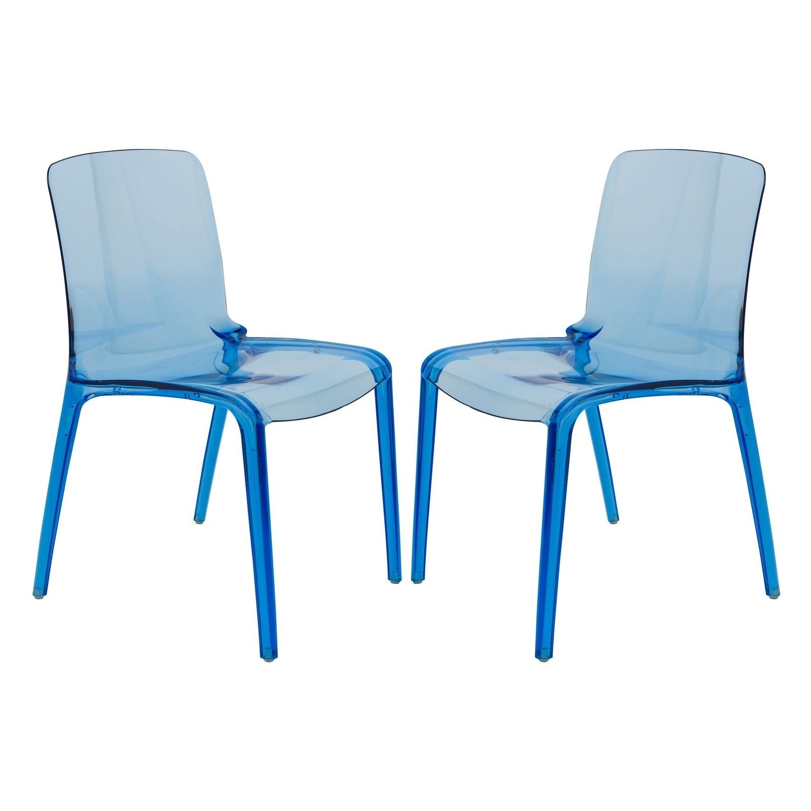 LeisureMod Laos Modern Dining Chair Set of 2
