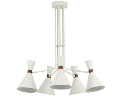 Light&living Hanglamp 5L 86,5x89 cm HOODIES mat zand-grijs