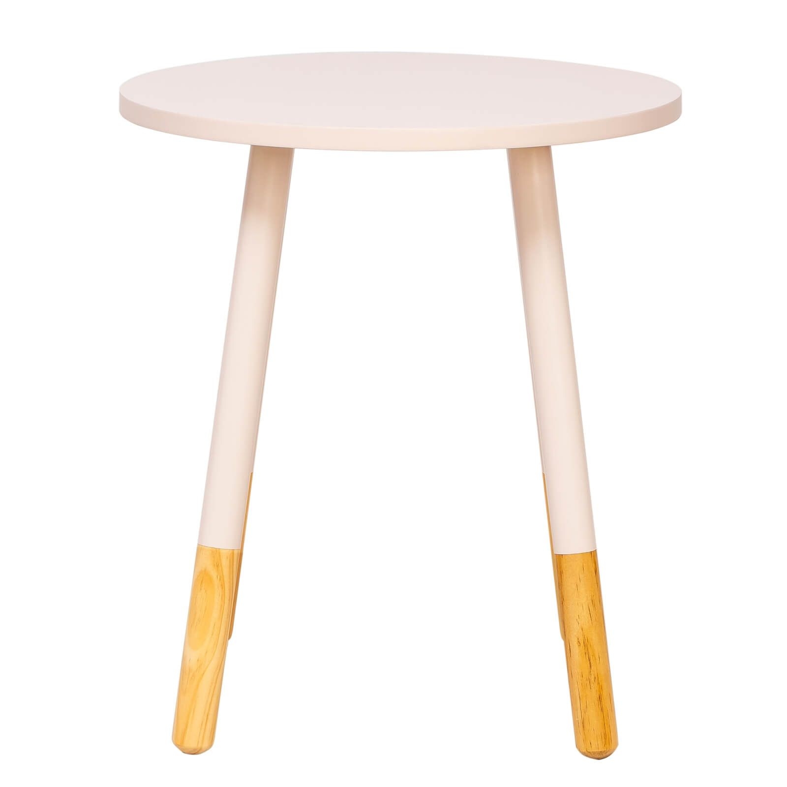 Lino Pastel Table - Coral Pink