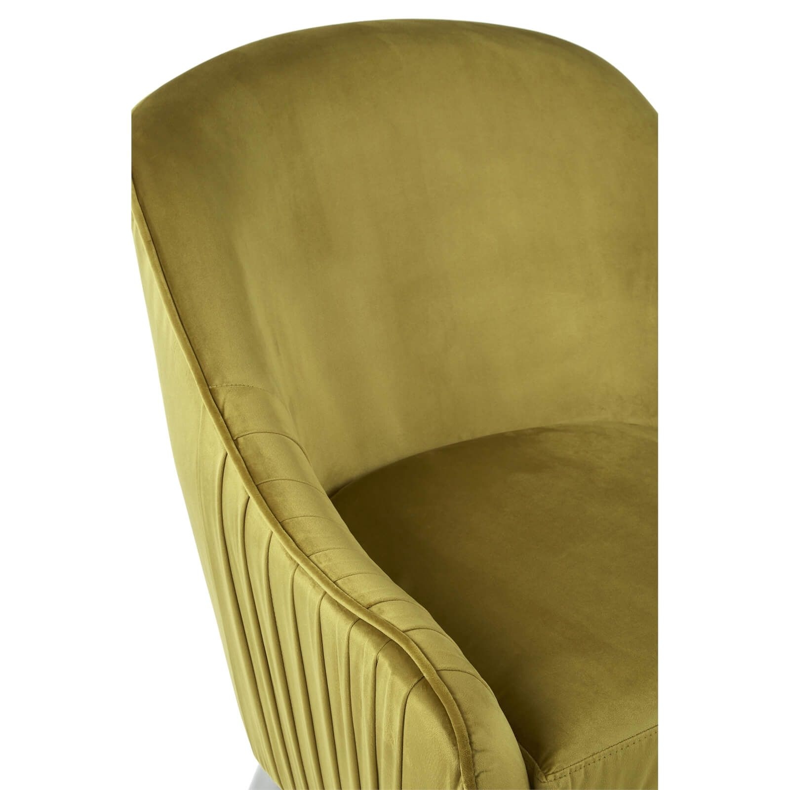 Louxor Velvet Armchair - Mustard Yellow