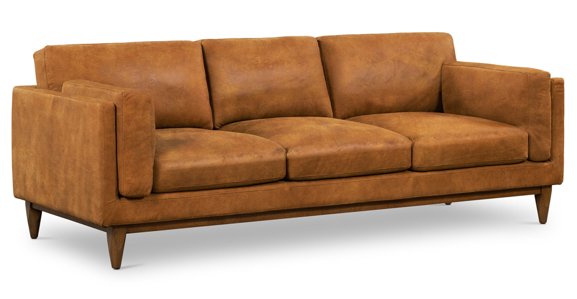 Mara 91" Sofa in Brown Stone | Poly & Bark