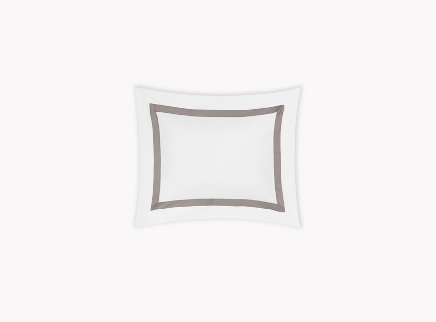 Matouk Lowell Sham In Platinum | Egyptian Cotton | Boudoir Size