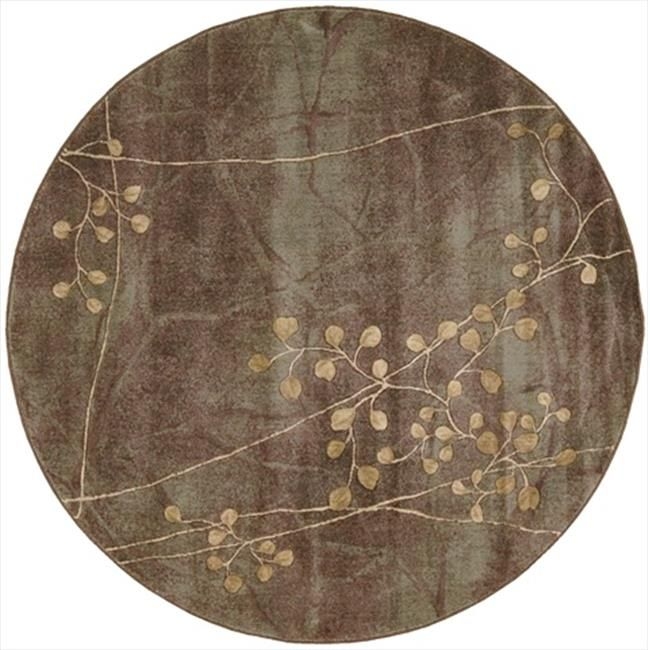 Nourison 4808 Somerset Area Rug Collection Multi Color 5 ft 6 in. x 5 ft 6 in. Round