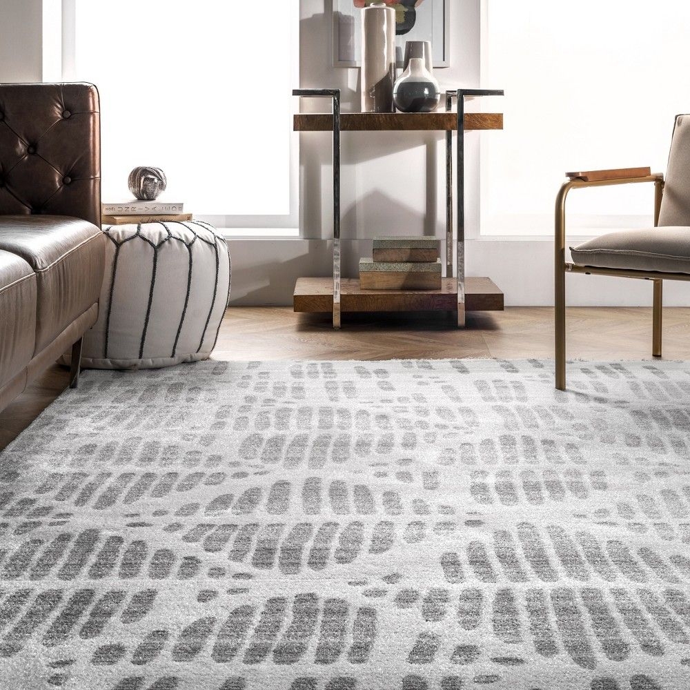 nuLOOM Myra Abstract Diamonds Kitchen Runner Rug - Hallway, Entryway, 2' x 8', Light Gray