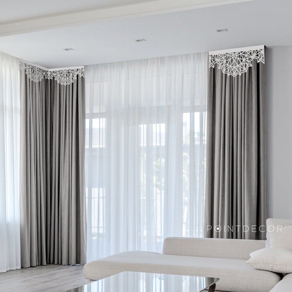Original window laser cut valance decor, custom openwork curtain lambrequin,  hard lace pelmet, Modern home decor laser cutting