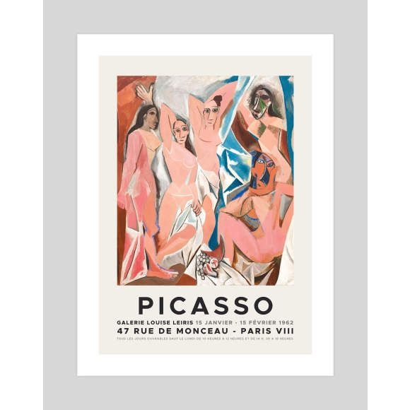 Picasso Gallerie Louise Leiris 1962 by Pablo Picasso Art Print (Unframed)
