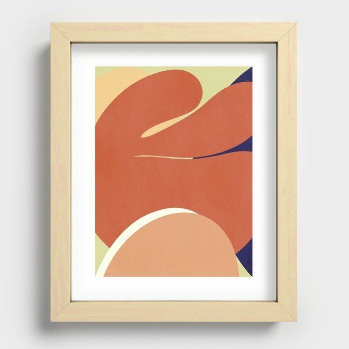 Recessed Framed Print | Composition C001 by Atelier J - Maple - 8" x 10" - Society6