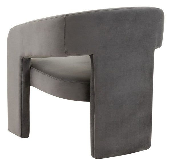 ROSEANNA MODERN ACCENT CHAIR - DARK GREY / 28.5 x 27.2 x 30.7