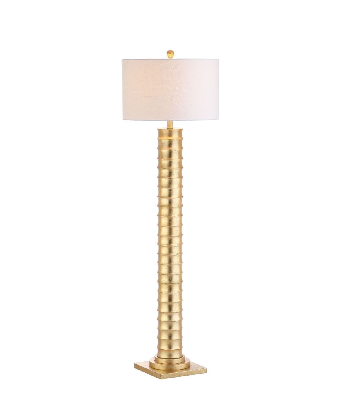 Serena Metal Led Floor Lamp - Gold leaf