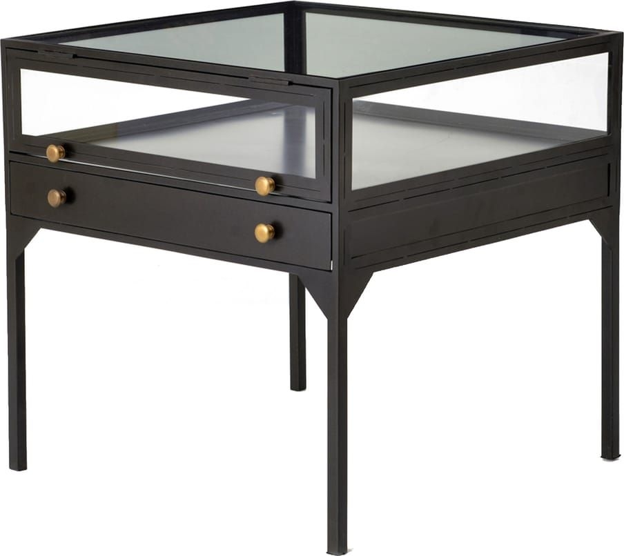 Shadow Box End Table - Black